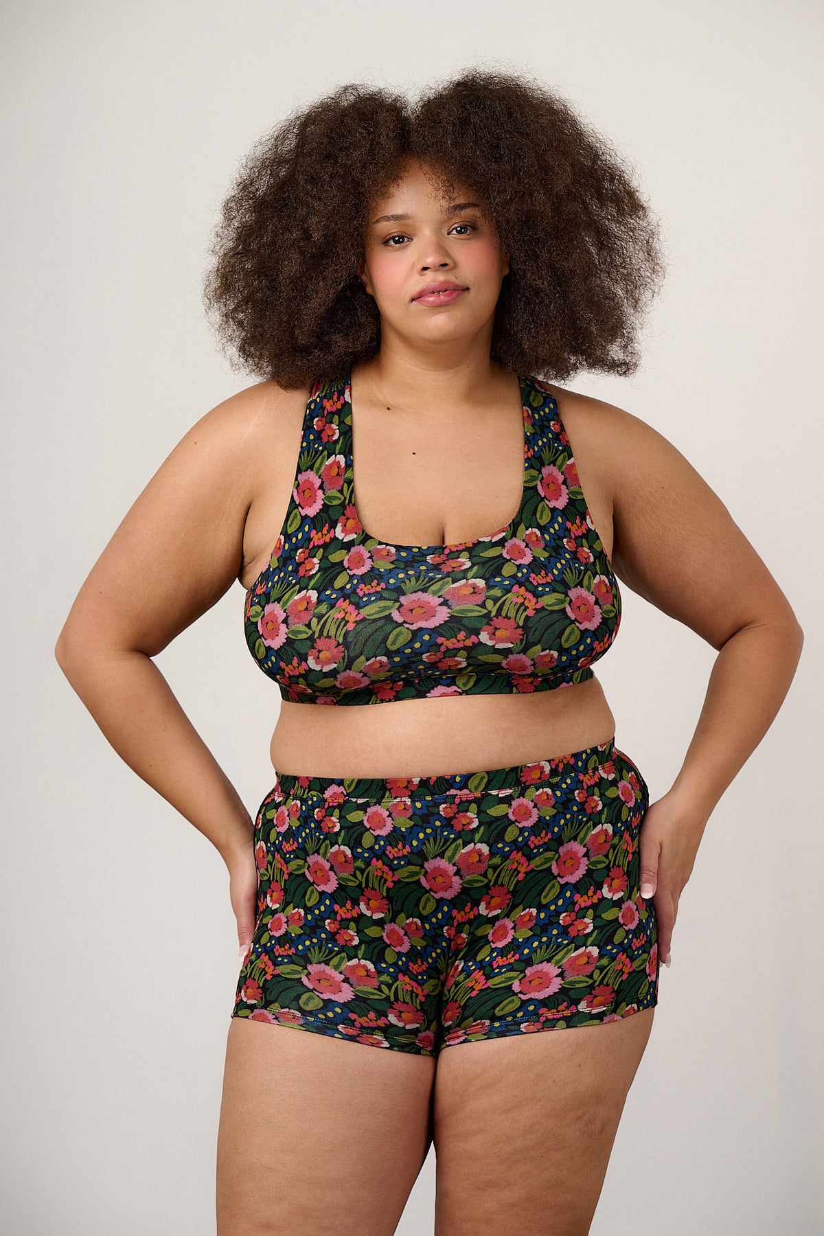 Kit - Boxer Shorts Viscose in Black Marie Print